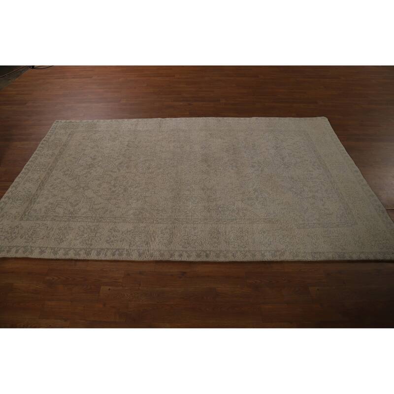 Moroccan Indian Area Rug Hand-Knotted Wool Carpet - 4'9" x 8'1"