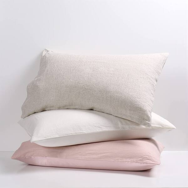 Mulberry Silk Linen Flip Pillowcases Pack of 2 Bed Bath & Beyond