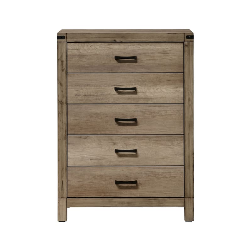 Terrence Melamine Fabric Upholstered Panel Bed