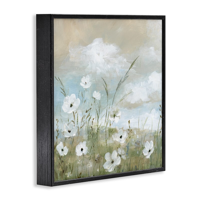 Stupell Clouds Beyond Meadow Framed Giclee Art Design By Nan