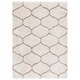 preview thumbnail 12 of 122, SAFAVIEH Hudson Shag Ogee Trellis 2-inch Thick Area Rug 5'3" x 7'6" - Ivory/Beige