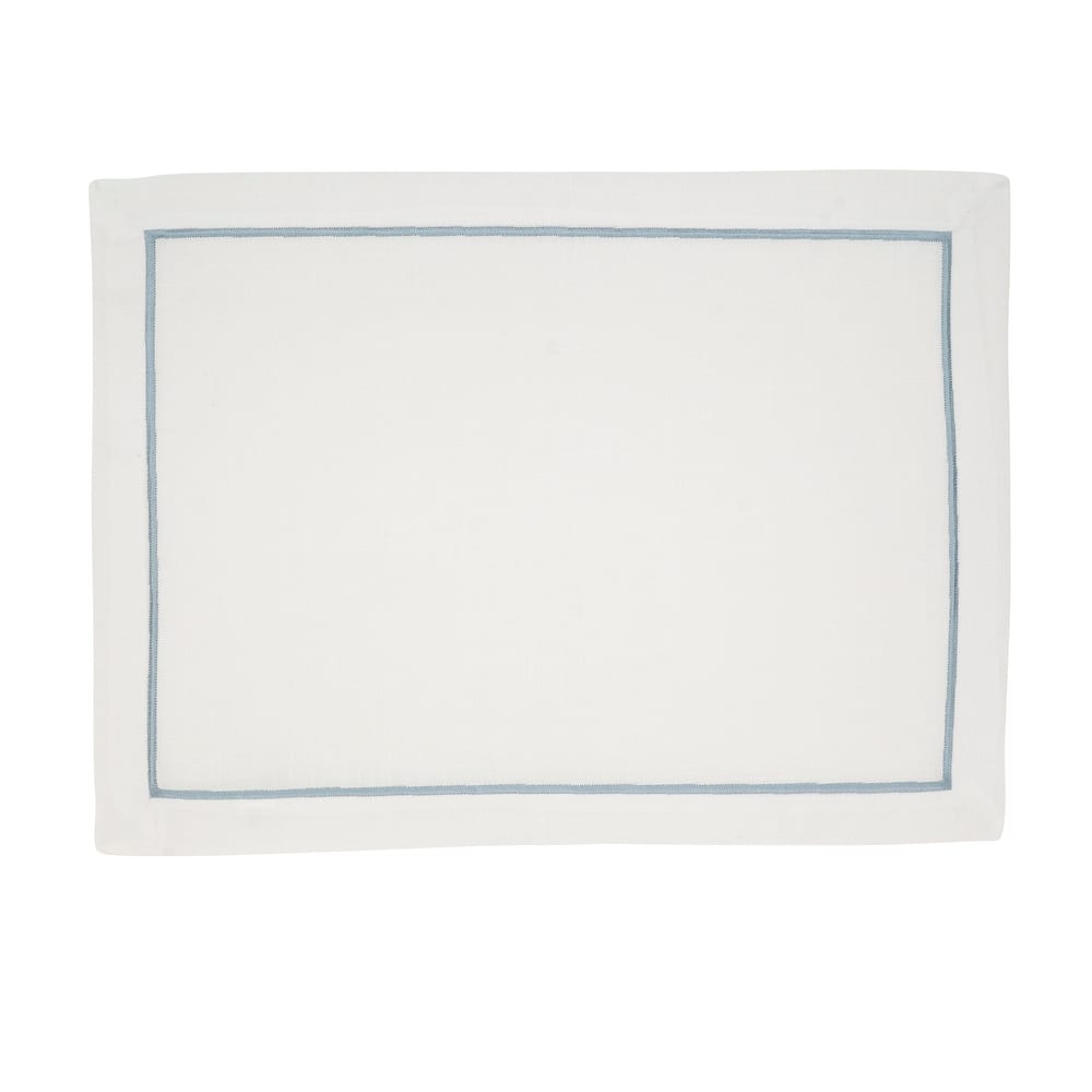 Embroidered Line Design Placemat (Set of 4) - 14"x20"