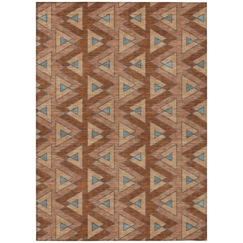 Machine Washable Indoor/ Outdoor Global Lyons Chantille Rug