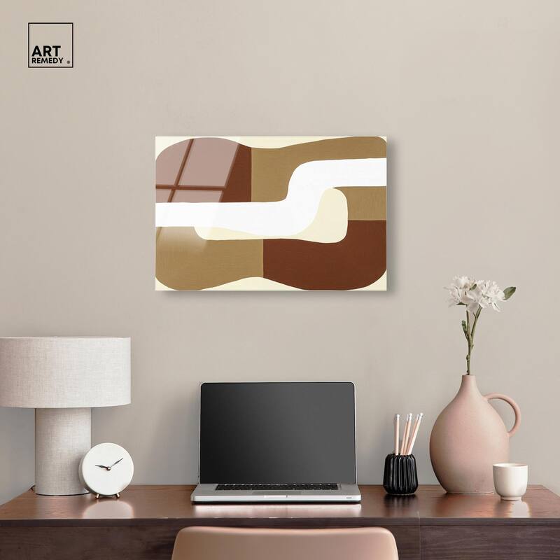 Minimal Wavy III Acrylic by Art Remedy, Ready to Hang