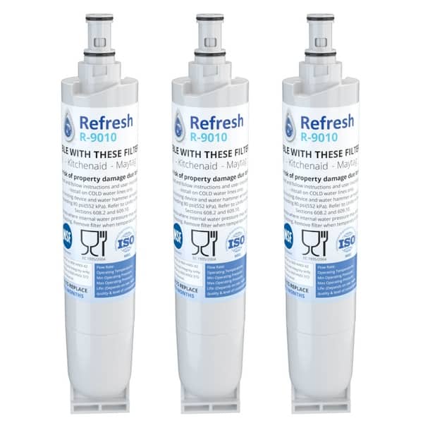 Shop Replacement Water Filter For Whirlpool Wf L500 Refrigerator Water Filter By Refresh 3 Pack White Overstock 21590233
