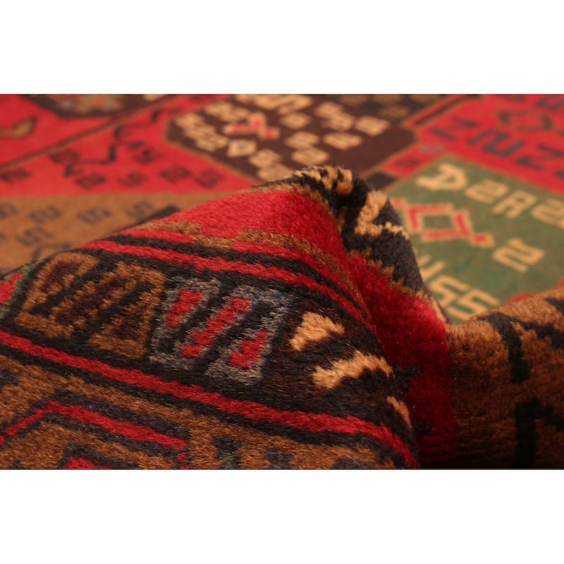 ECARPETGALLERY Hand-knotted Teimani Red Wool Rug - 3'8 x 6'4