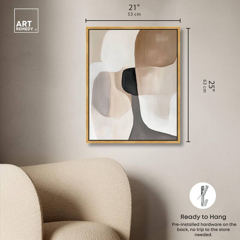 Curvilinear Composition II Canvas by Art Remedy