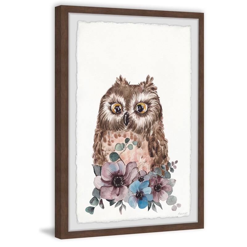 Owl Wall Art Framed Print - Medieval Majesty Canvas Painting for Home Decor - 24x36 Inch