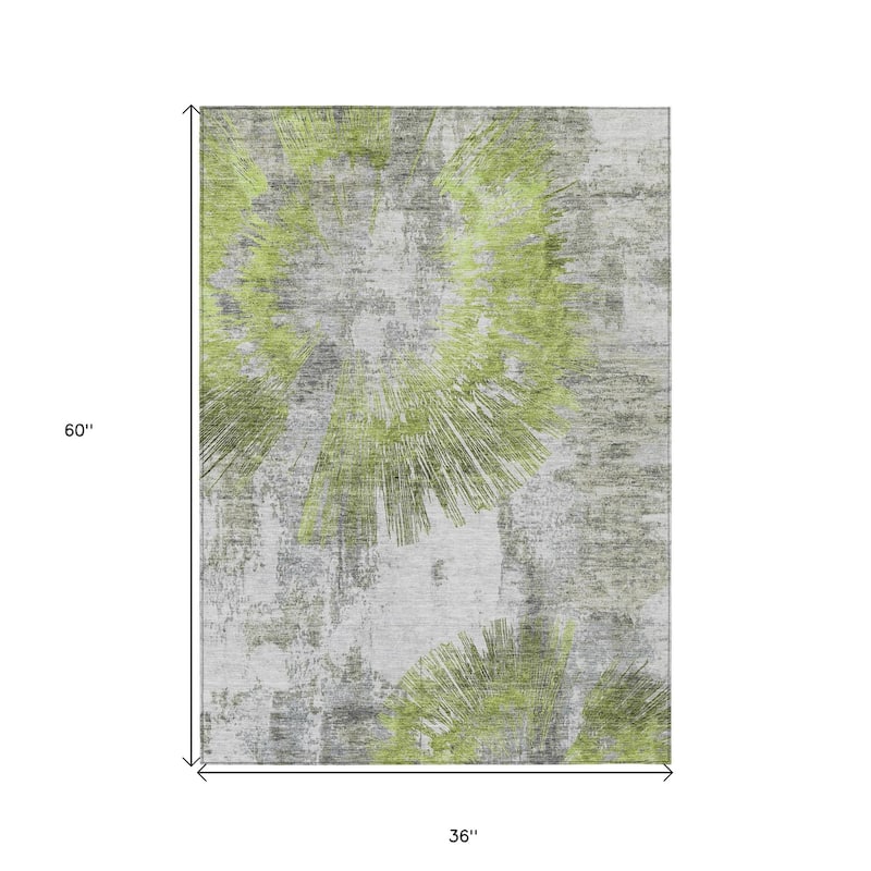 HomeRoots Abstract Transitional Rectangle Outdoor Rug