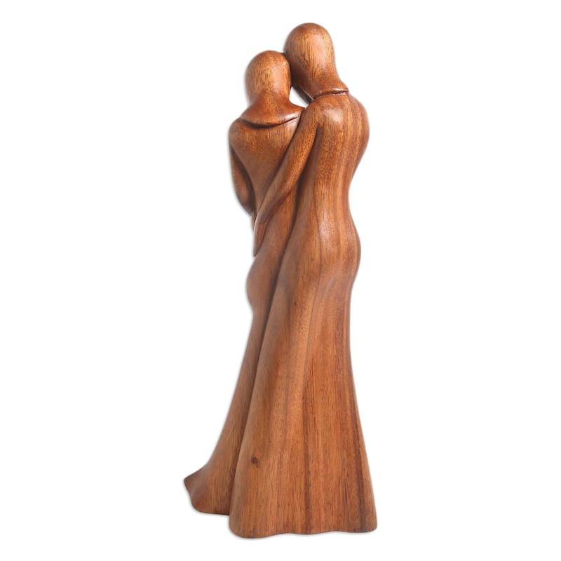 Novica Handmade Newborn Wood Sculpture