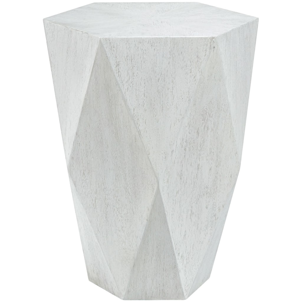 Uttermost 25164 Volker 19"W Modern Solid Geometric Faceted Accent Side
