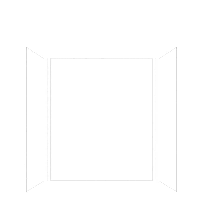 Transolid Expressions 32-in X 60-in X 72-in Glue to Wall Shower/Walls - 60" x 32" x 72" - 60" x 32" x 72"