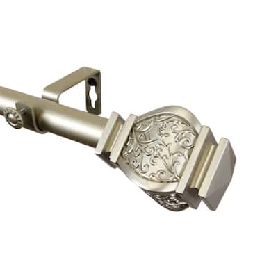 Decorative Window Curtain Rod - Tension Rod, Adjustable, Light Gold Finish, Home Decor - 48