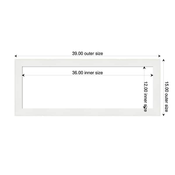 dimension image slide 4 of 9, Amanti Art Vanity White Narrow Framed Dry Erase Magnetic Board