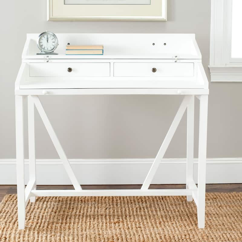 SAFAVIEH Kathryne Dark Walnut Writing Desk