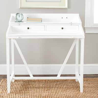SAFAVIEH Wyatt White Writing Desk