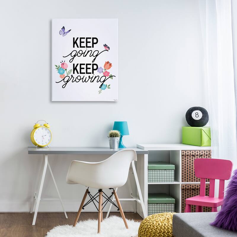 Stupell Keep Going & Growing Canvas Wall Art Design By Gigi Louise