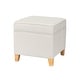 preview thumbnail 112 of 149, Adeco Square Storage Ottoman 17 inch Footstool