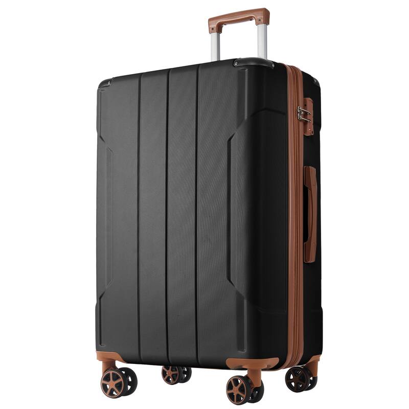 Hardshell Luggage 3 Piece Set with Side Handles, Spinner Wheels and Corner Protectors, for Boarding Travel