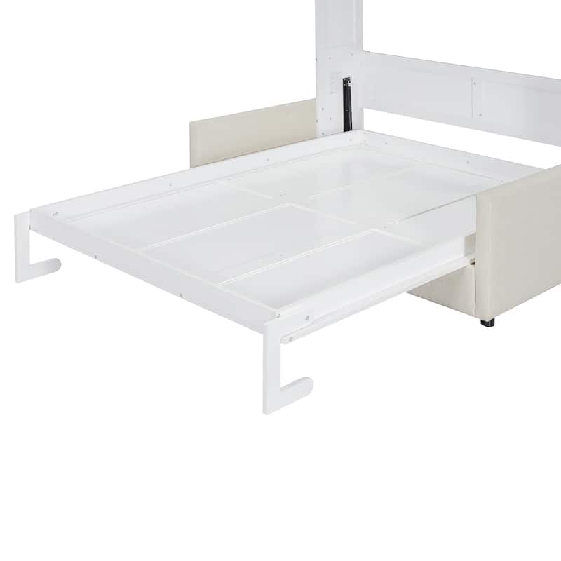 Full Size Murphy Bed Wall Bed with Sofa and Storage