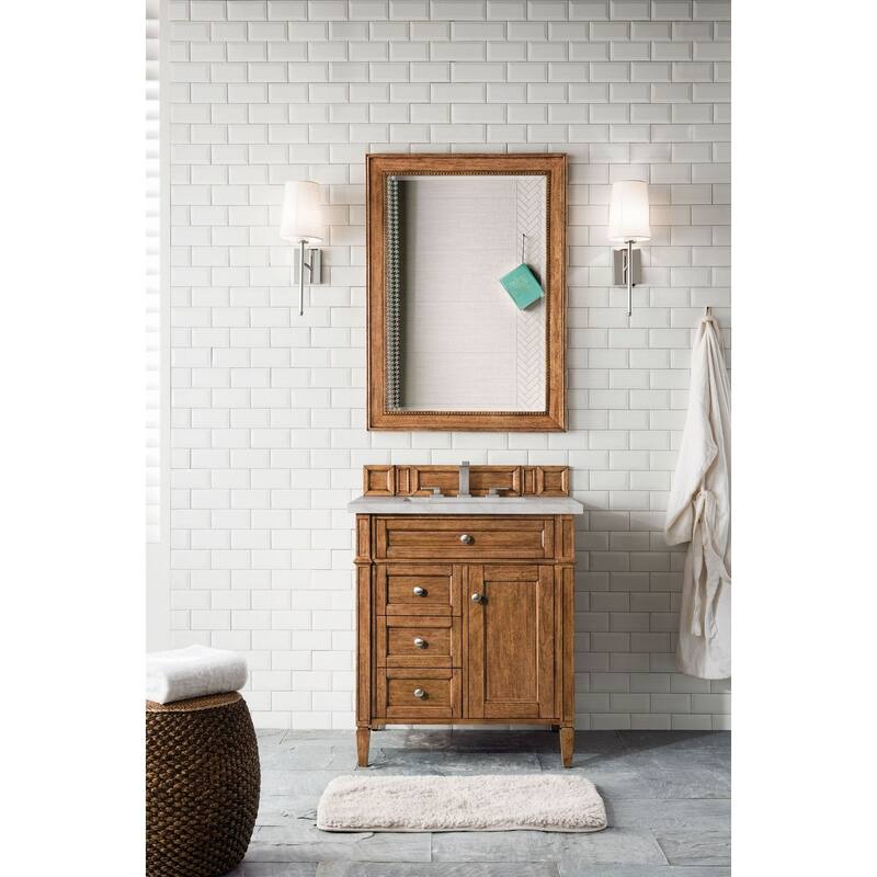 James Martin Vanities 650-V30-3VSL Brittany 30" Single Basin Poplar