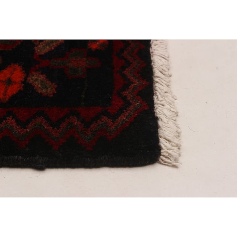 ECARPETGALLERY Hand-knotted Anadol Black Wool Rug - 4'0 x 10'5