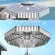 preview thumbnail 6 of 25, Outsunny 8.6FT Patio Umbrella, UPF 30+ Outdoor Market Umbrella, 2-Tier Vented Patio Table Umbrella with Crank 8 Ribs