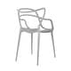 preview thumbnail 4 of 24, Set of 4 Modern Stackable Dining Chairs, Contemporary Plastic Patio Chair for Indoor Kitchen or Outdoor use, Green