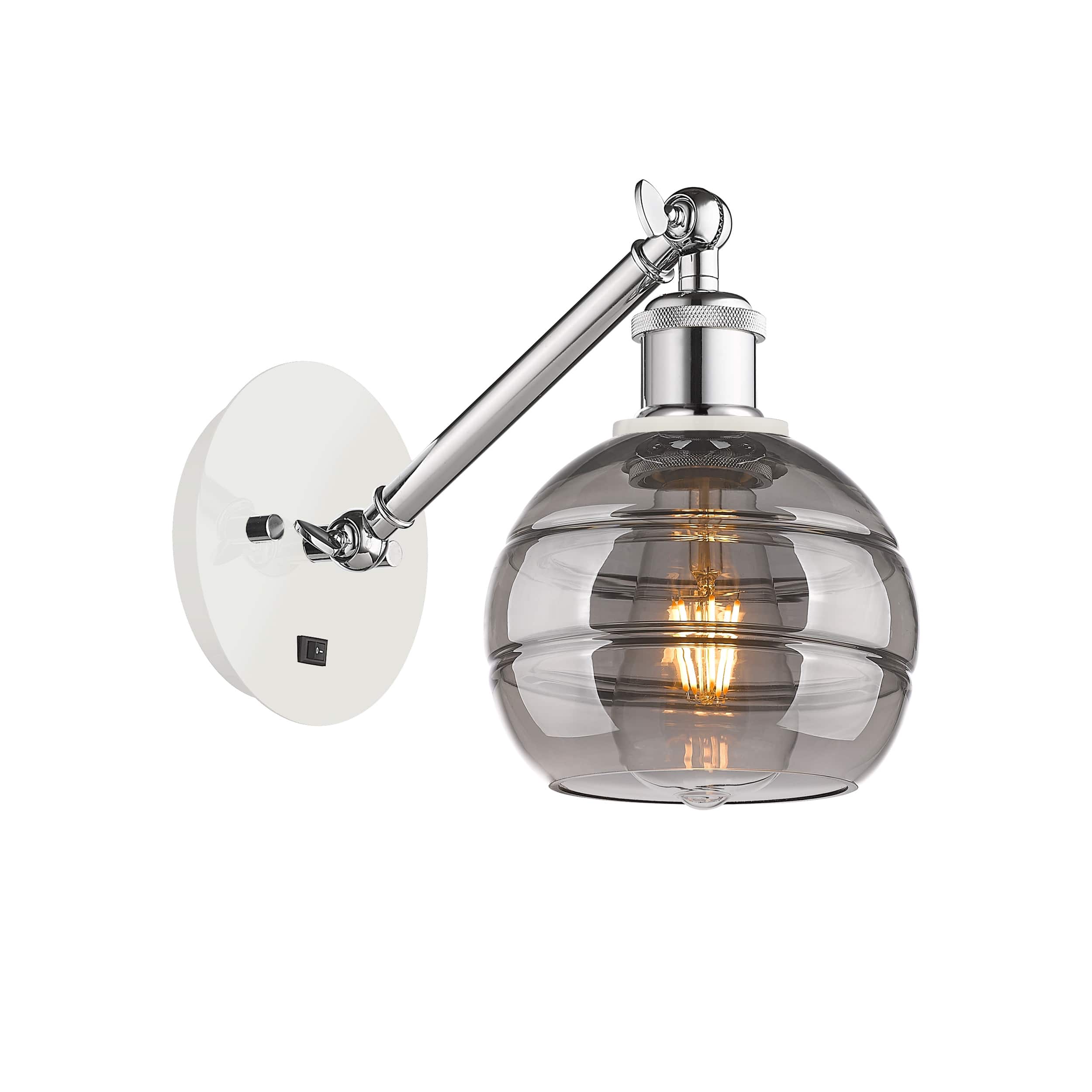 Option White Polished Chrome / Light Smoke Shade