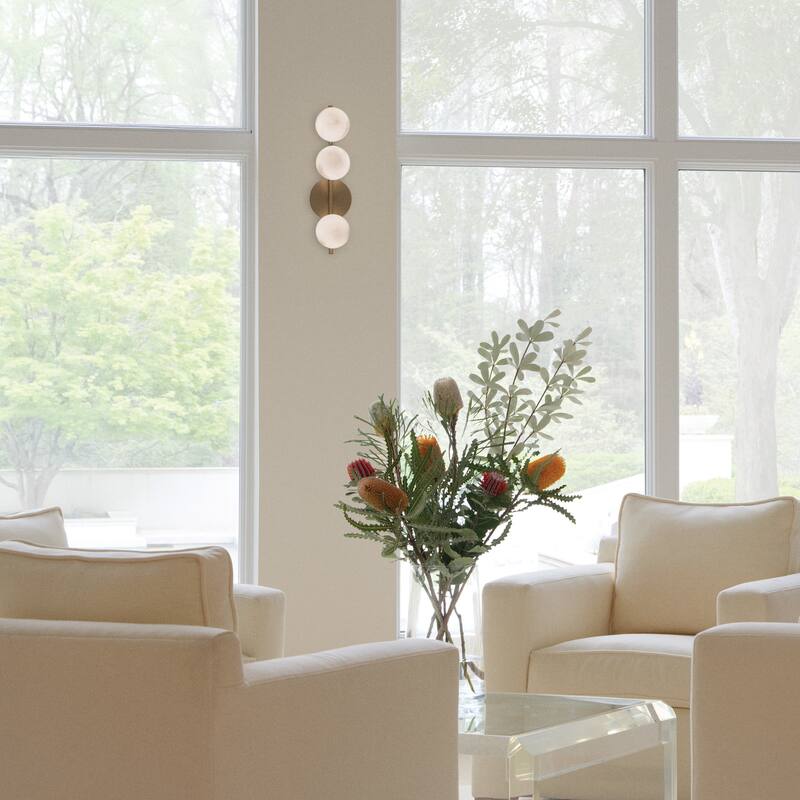 Fredrick Ramond 41900 Selene 3 Light 21" Tall Wall Sconce