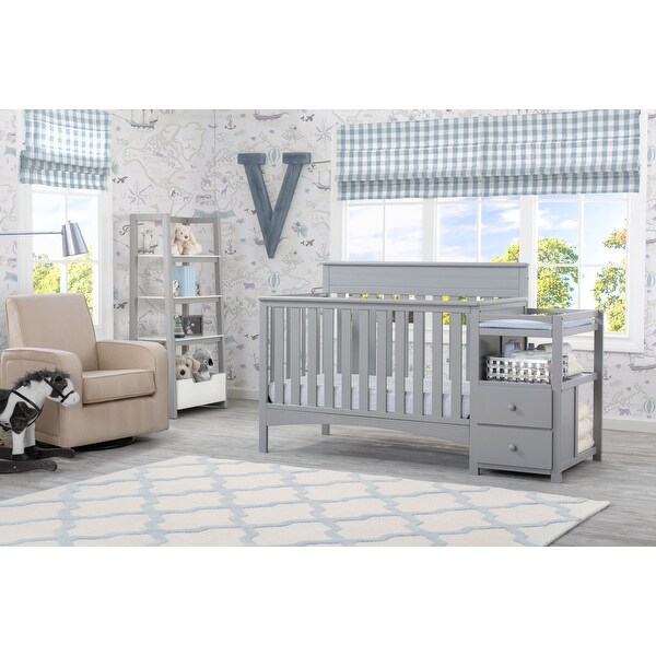 Delta Children Presley Grey Convertible Crib N Changer Bed Bath Beyond 17930536