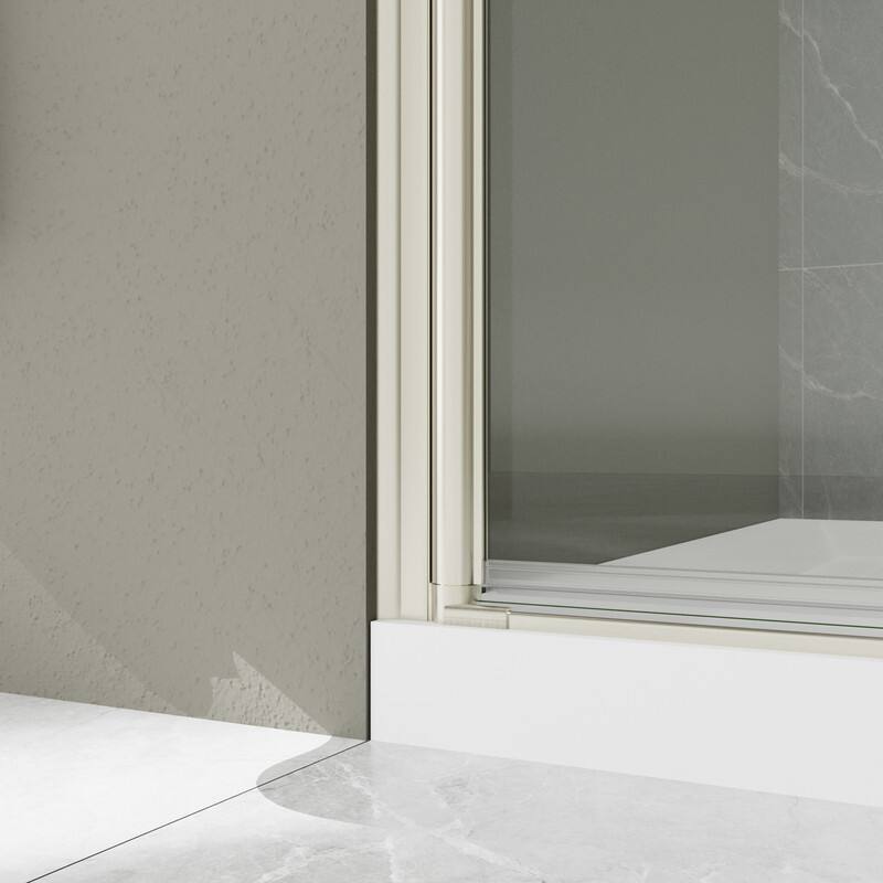 Alvana 60‘’×72'' Semi-Frameless Hinged Shower Door