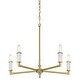 preview thumbnail 1 of 8, Minka Lavery 1457 Oro District 5 Light 23" Wide Vantage Chandelier