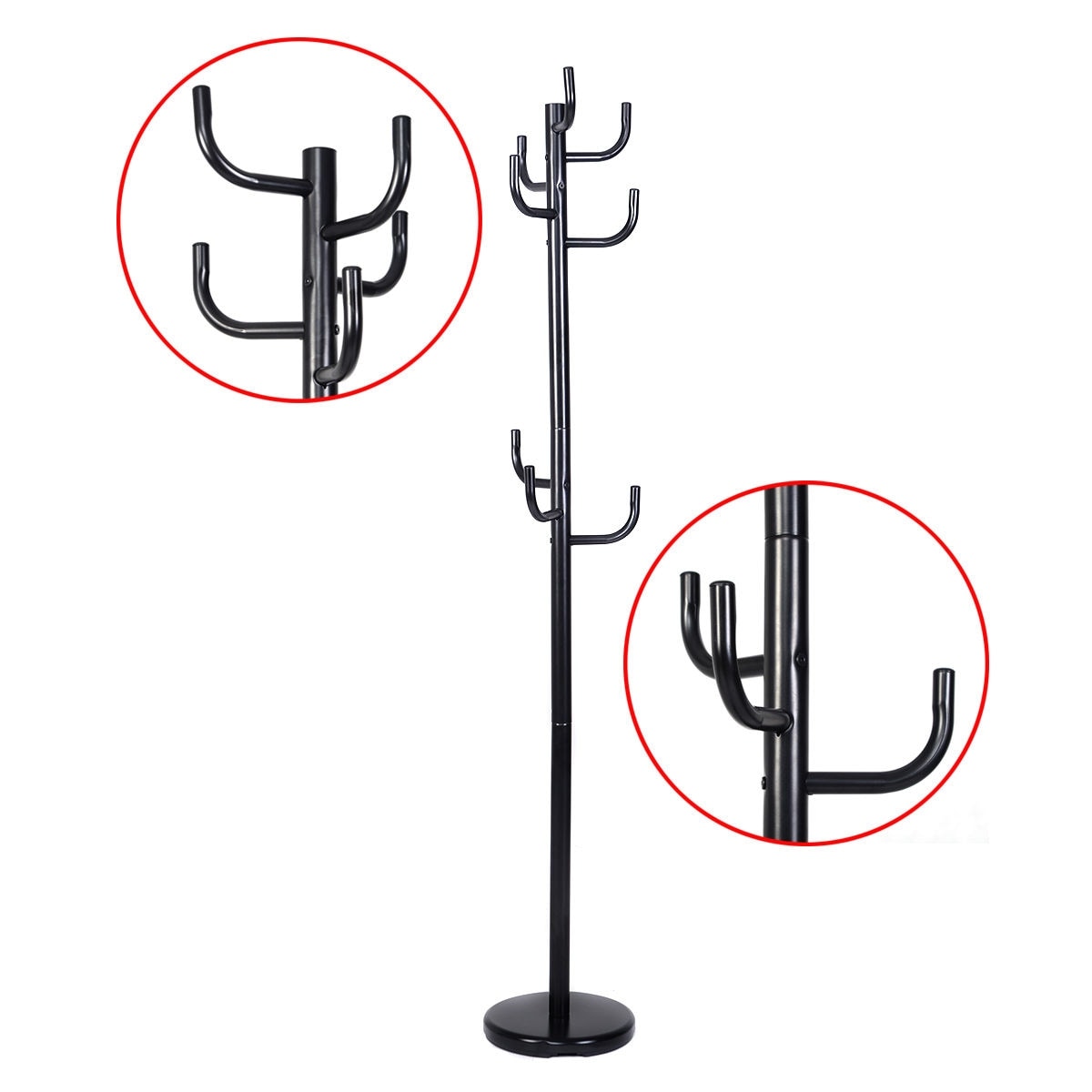 coat hanger with umbrella holder