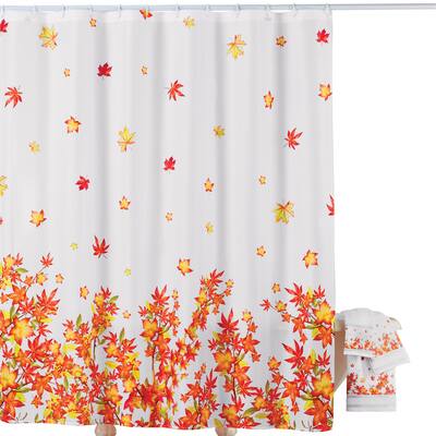 Colorful Fall Maple Leaves Shower Curtain