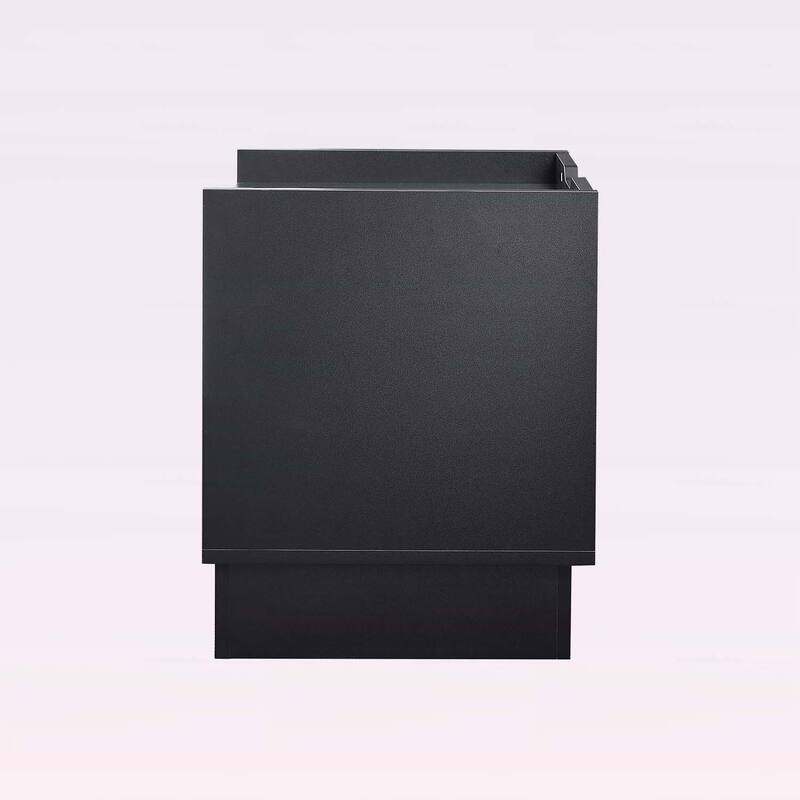 Modern Nightstand with Charging Station and LED Lights