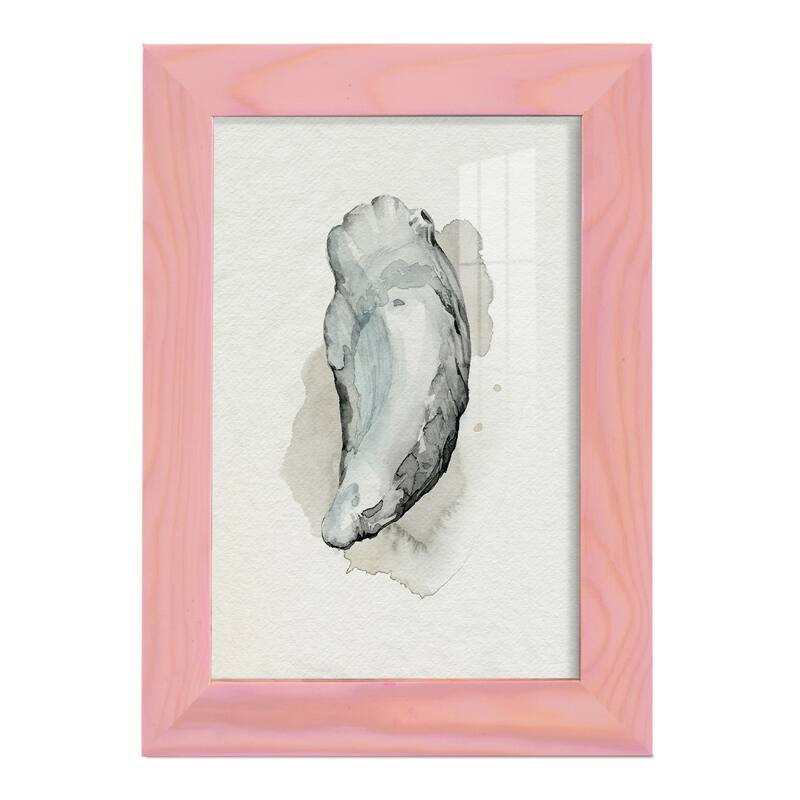 Oysters on the Bay II -Framed Print w/glass-Cherry Red