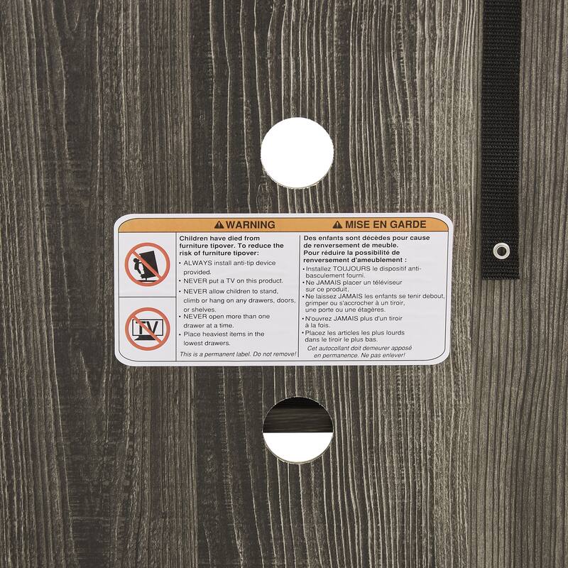 GDFStudio Thatch Wood 70" TV Stand with Faux Stacked Stone Fireplace and 2 Door Storage