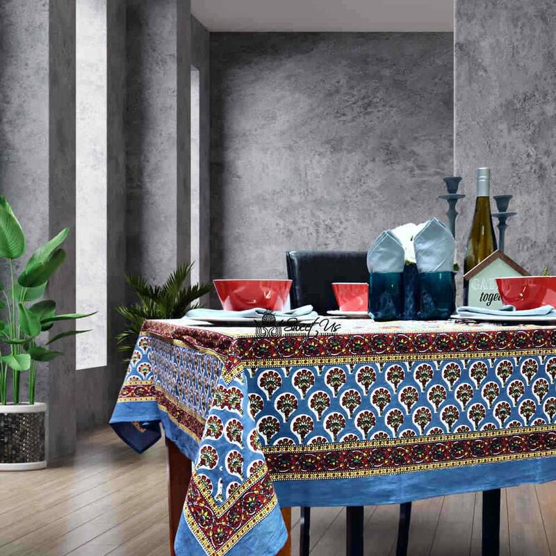 Cotton Floral Tablecloth for Rectangle Tables