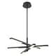 preview thumbnail 14 of 33, Modern Tiered Linear Sputnik Chandelier Warm Light 3000K Integrated LED Chandelier