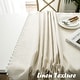 preview thumbnail 12 of 17, DriftAway Pom Pom Tassel Rectangle Linen Textured Decorative Table Cloth