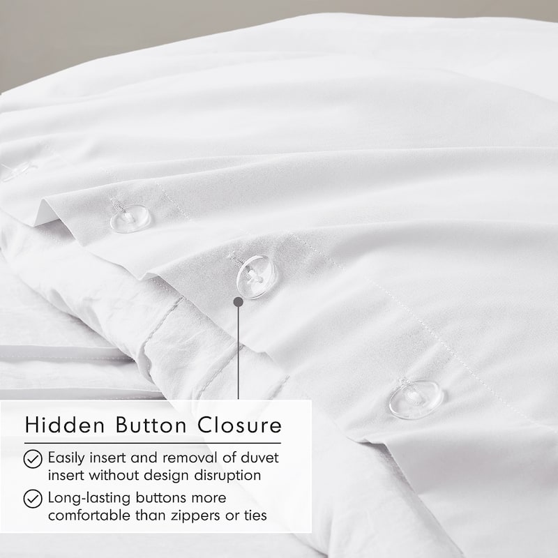 Chelsea Square Evans Pinch Pleated Soft Washed Boho Duvet Cover Set