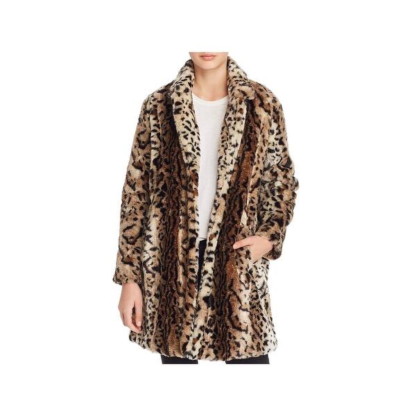Shop Bb Dakota Womens Coat Faux Fur Winter Brown S Overstock