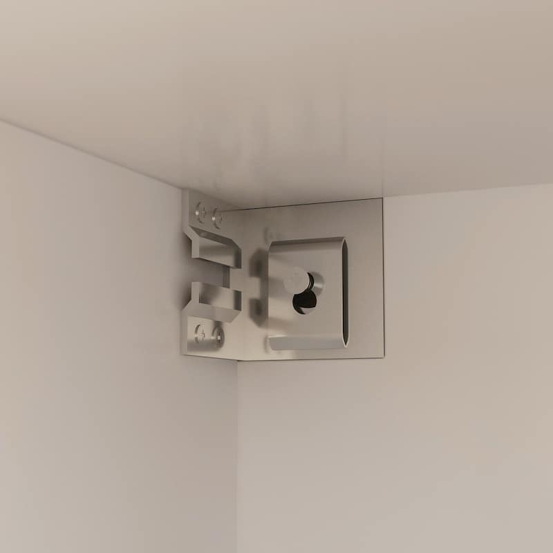 2 Piece Modular Closet Storage Set with Floor and Wall Cabinets Pantry