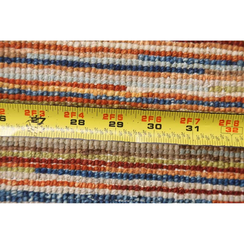 Contemporary Gabbeh Kashkoli Area Rug Wool Hand-knotted Bedroom Carpet - 4'9" x 6'4"
