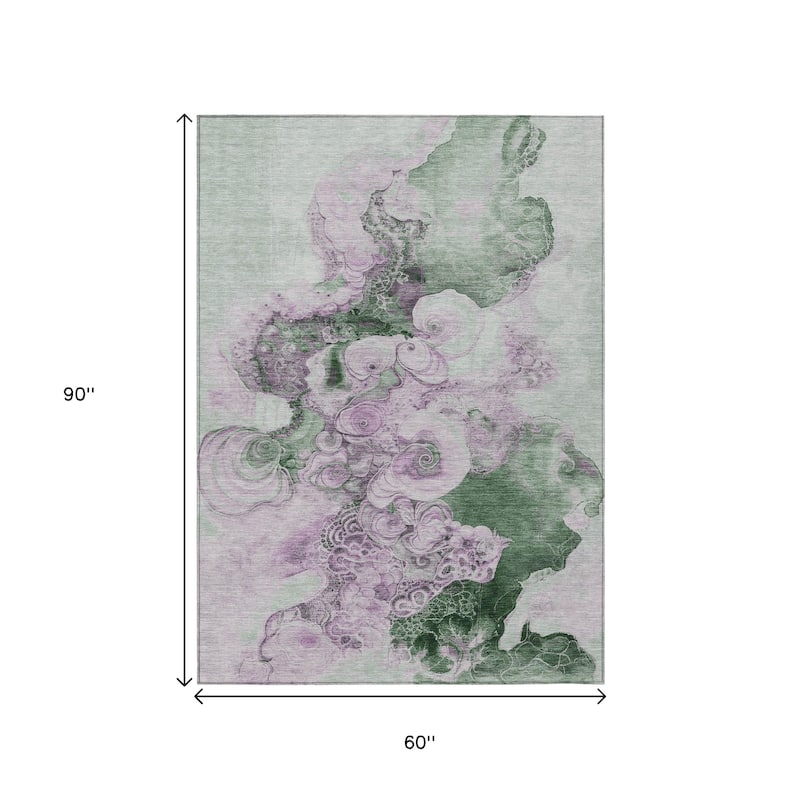 HomeRoots Abstract Transitional Rectangle Outdoor Rug