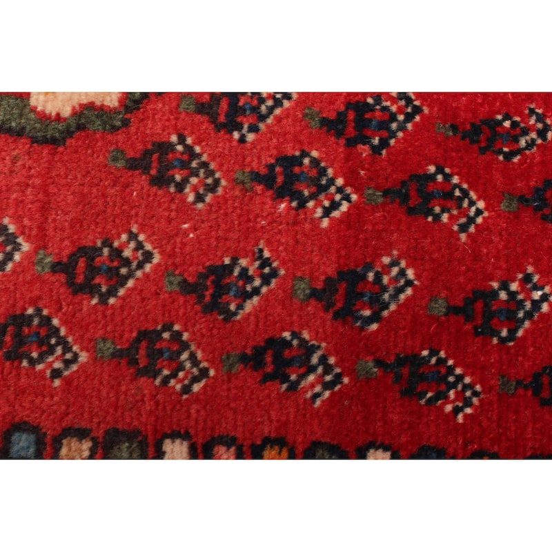 ECARPETGALLERY Hand-knotted Andelz Red Wool Rug - 3'3 x 9'9