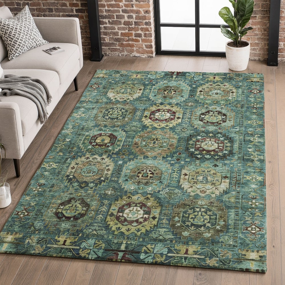 Premium Washable Super Soft Traditional Global Mayfield Rug