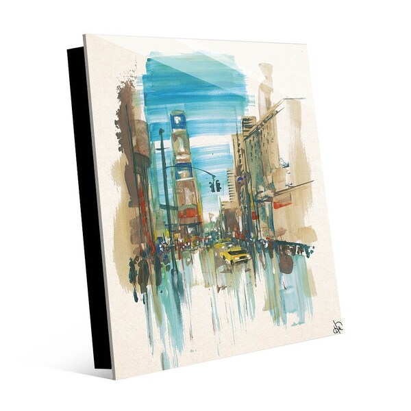 Kathy Ireland Midtown New York Watercolor on Acrylic Wall Art Print. Opens flyout.