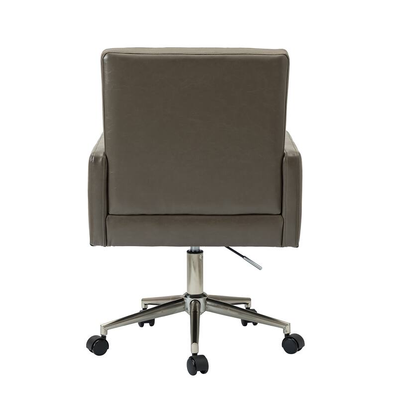 Lorenz Modern Vegan Leather Height-adjustable Office Chair with 5 Wheels by HULALA HOME